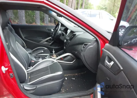 2014 Hyundai Veloster Turbo W/Black from USA, damaged, VIN KMHTC6AE9EU209444